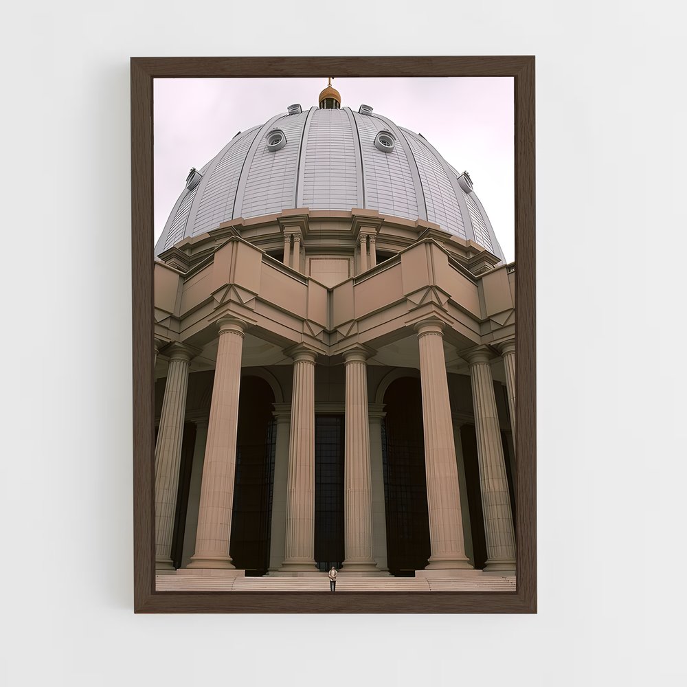 ap-basilica notre dame de la paix yamoussoukro-3 cadre Bois foncé