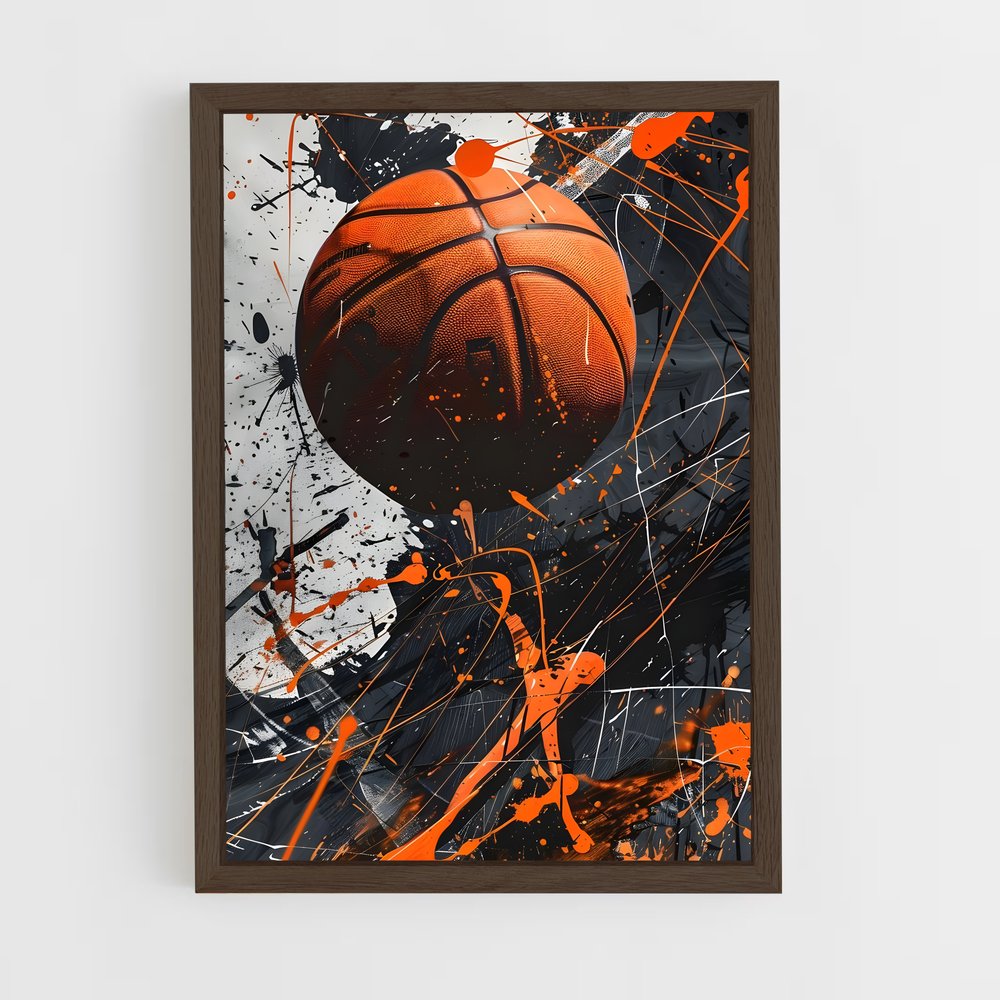 ap-basketball-3 cadre Bois foncé