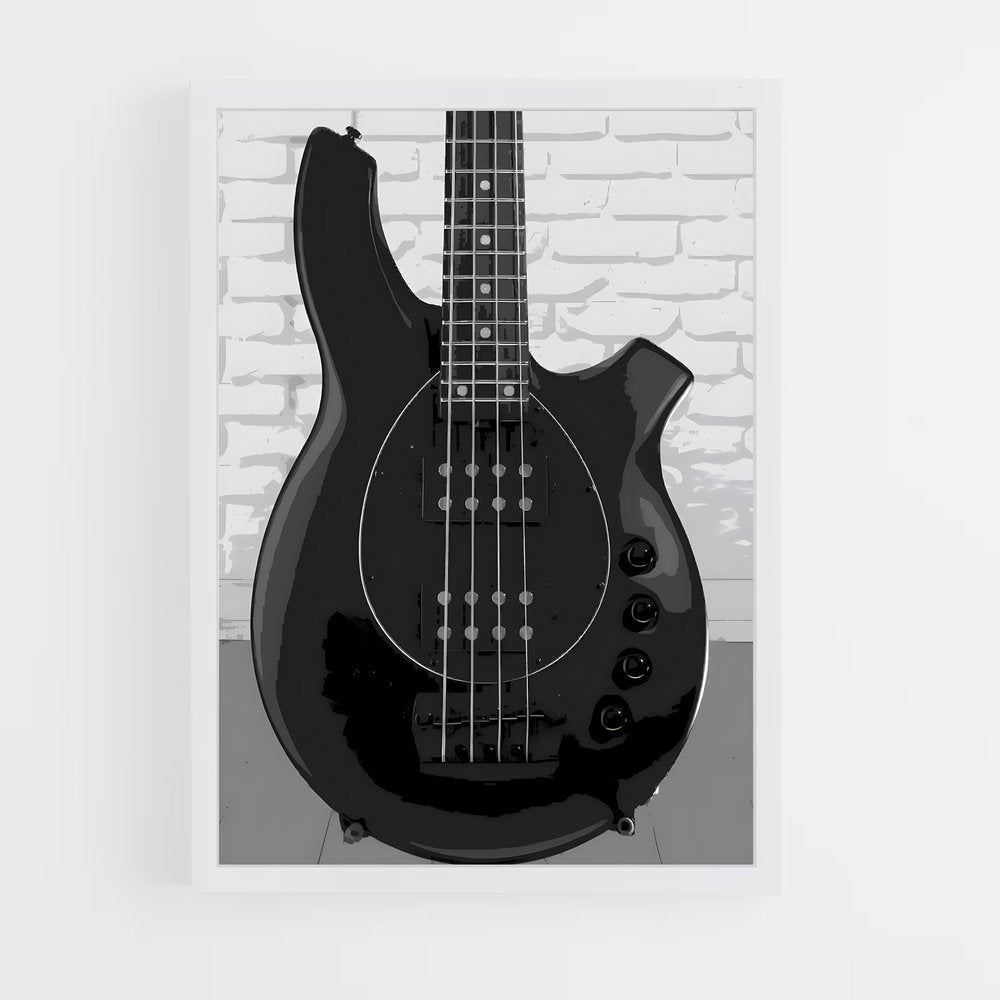 ap-bass guitar-4 cadre Blanc