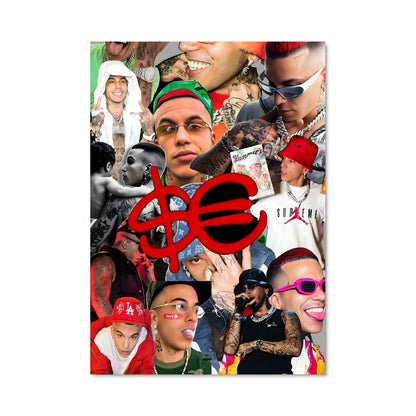 Poster Visages en Tatuages