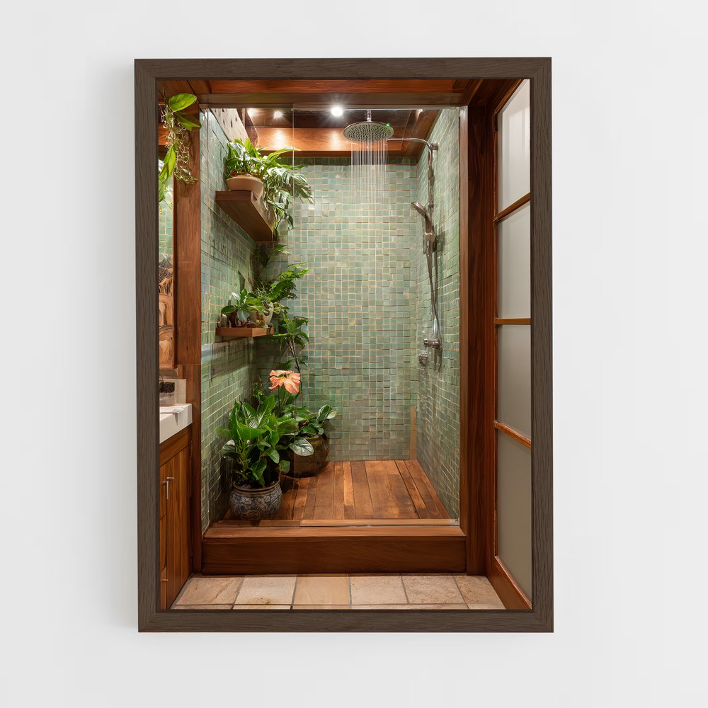 ap-bathroom-11 cadre Bois foncé
