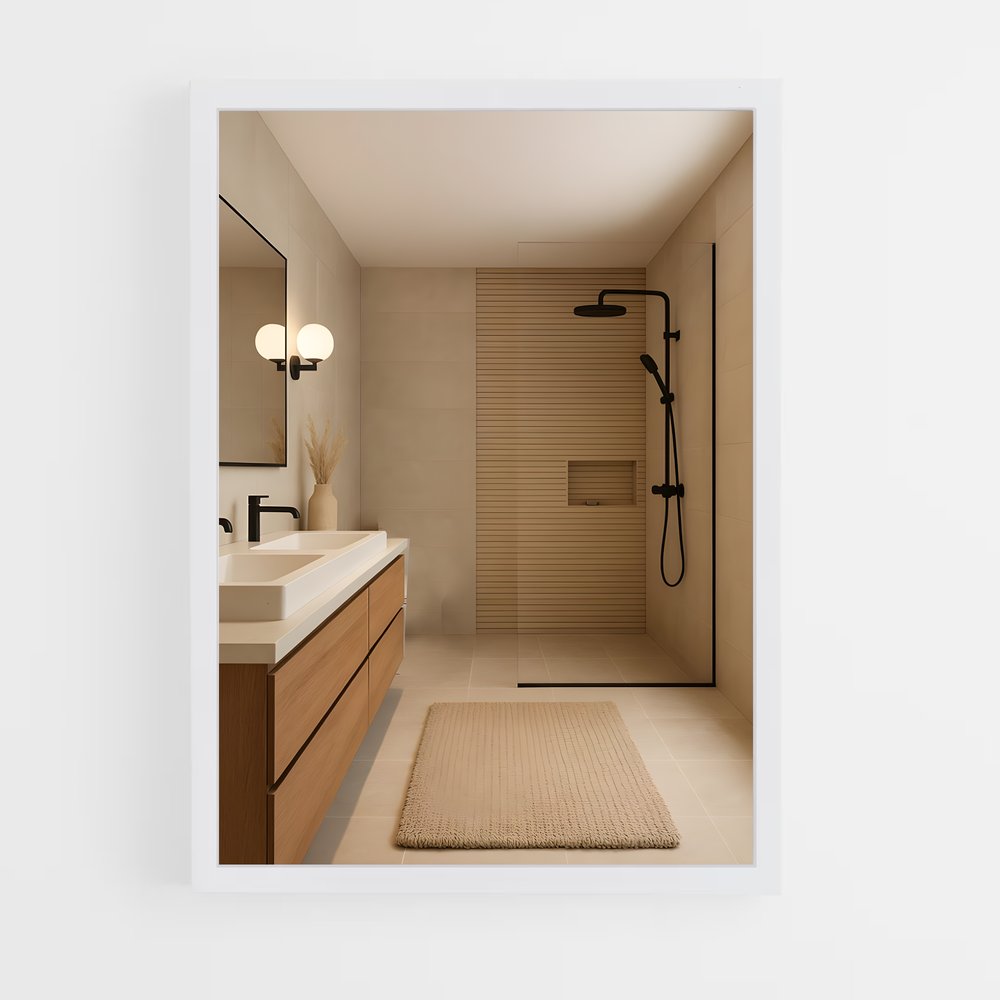 ap-bathroom-19 cadre Blanc