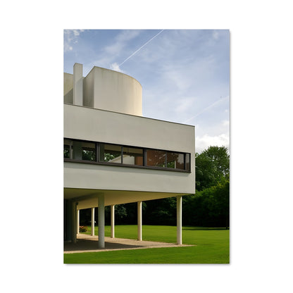 Poster Maison Blanche Bauhaus