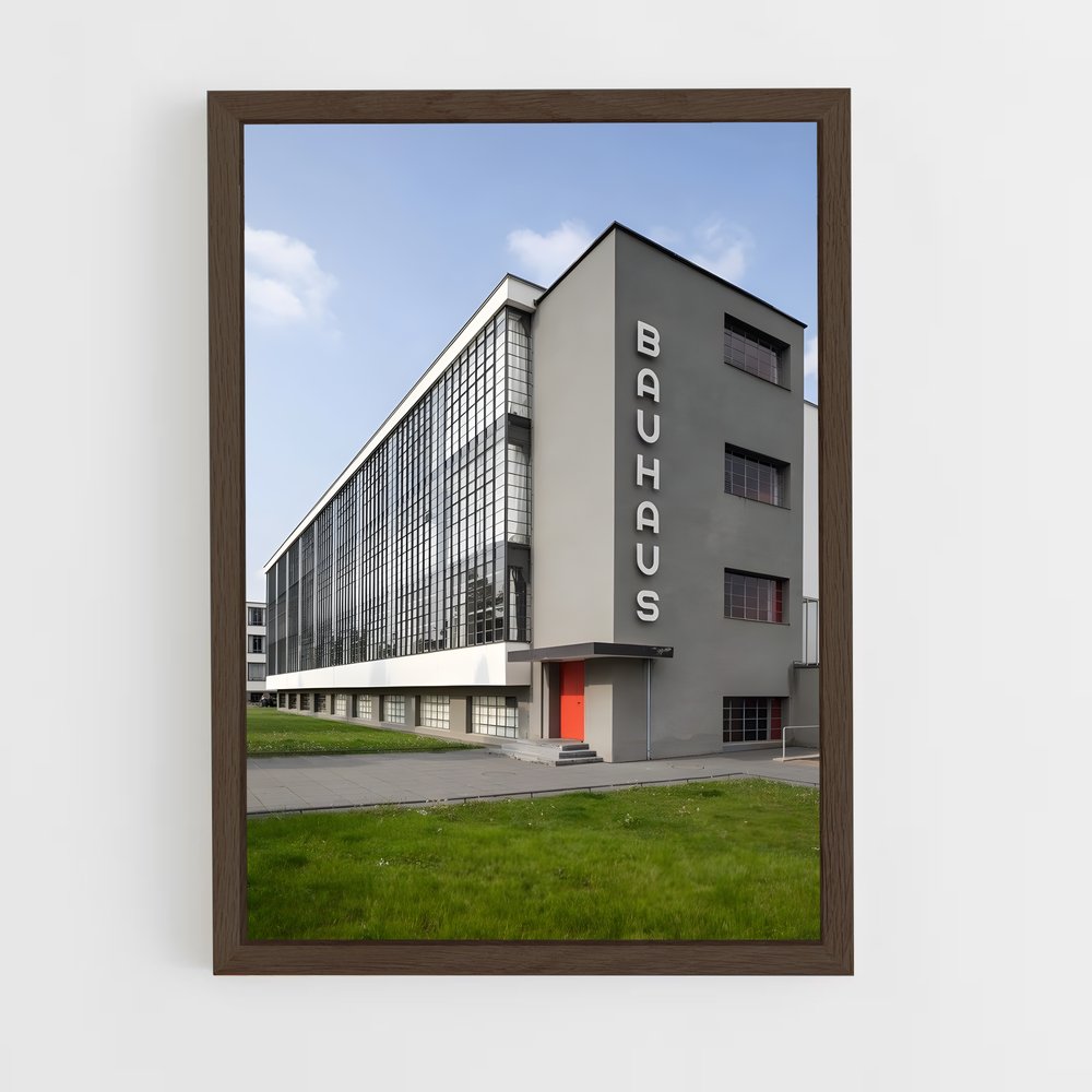 ap-bauhaus architecture-3 cadre Bois foncé