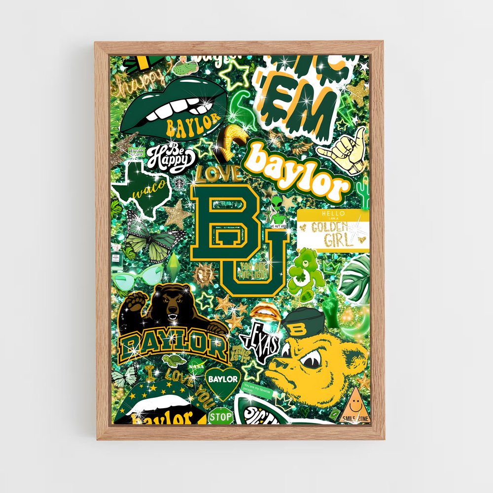 ap-baylor bears-1 cadre Bois clair