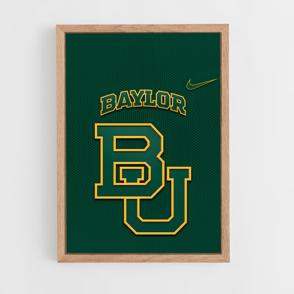 ap-baylor bears-4 cadre Bois clair
