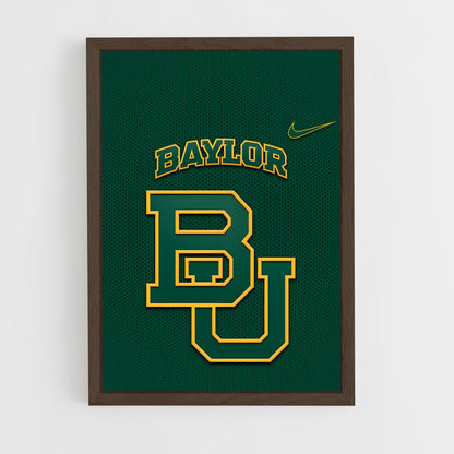 ap-baylor bears-4 cadre Bois foncé