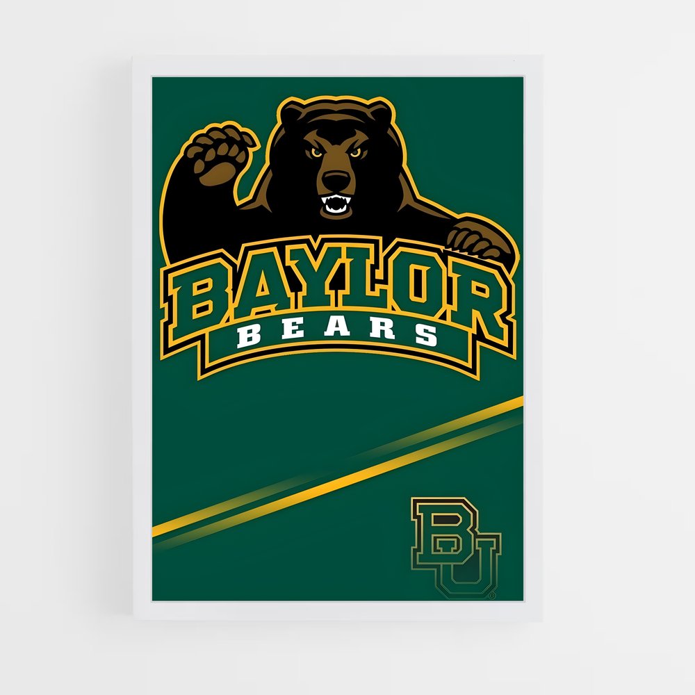 ap-baylor bears-5 cadre Blanc