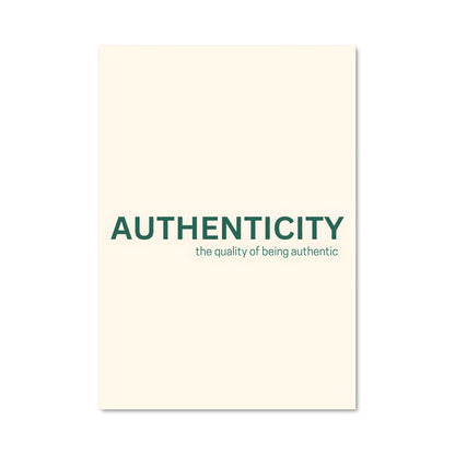 Poster L'Essence d'Authenticité
