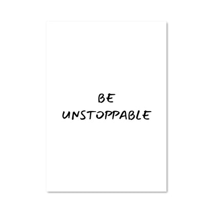 Poster Be Unstoppable