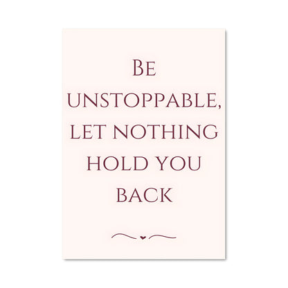 Poster Nothing Holds You Back