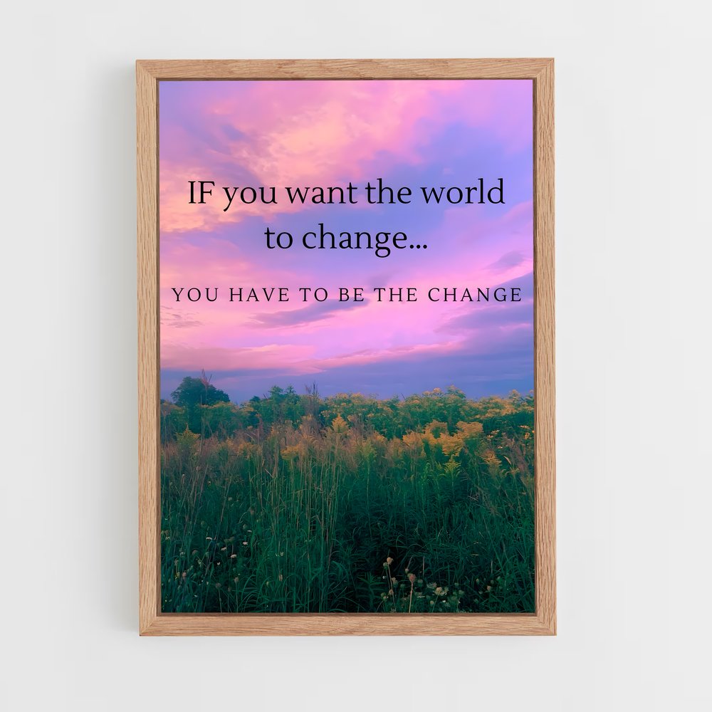 ap-be the change-2 cadre Bois clair