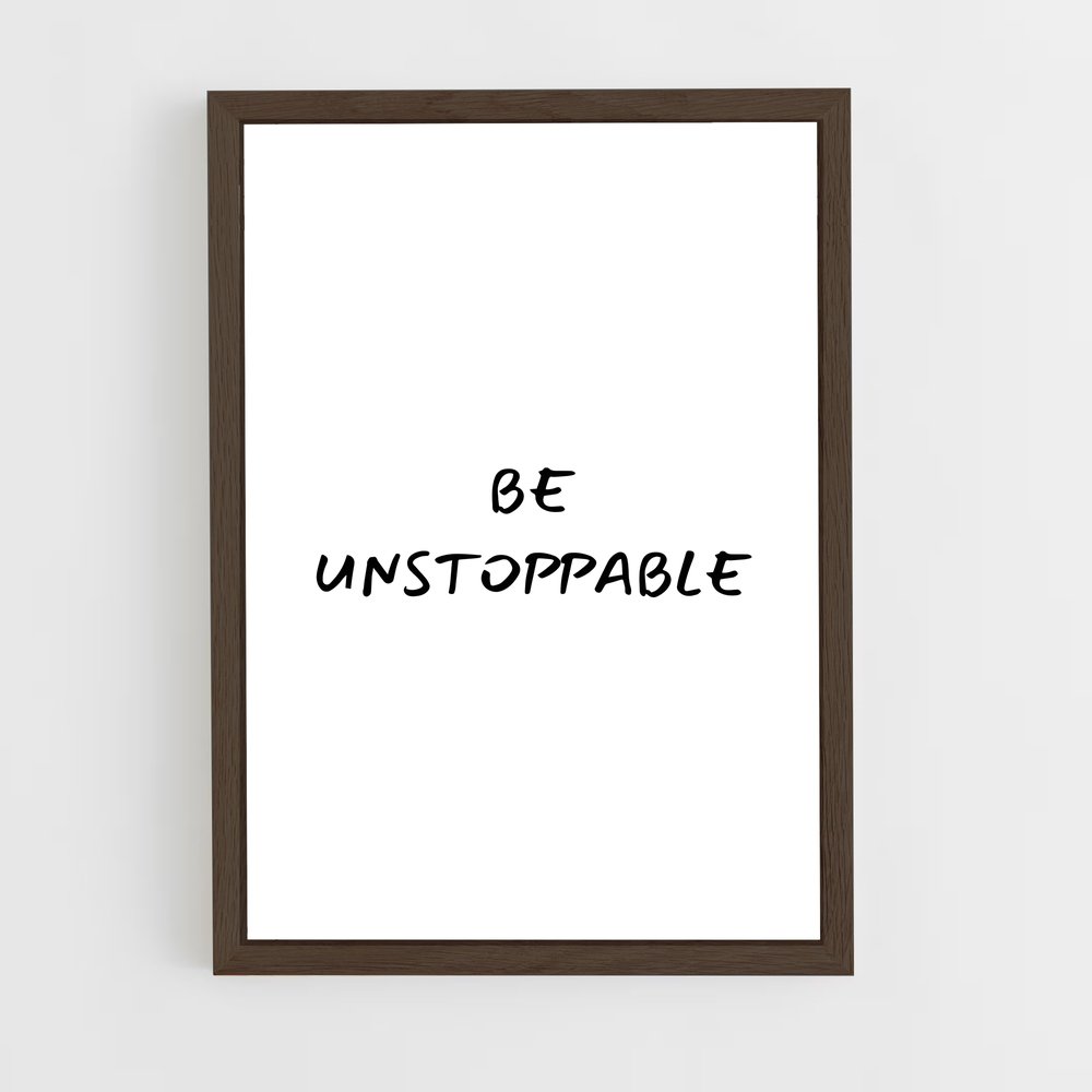 ap-be unstoppable-3 cadre Bois foncé