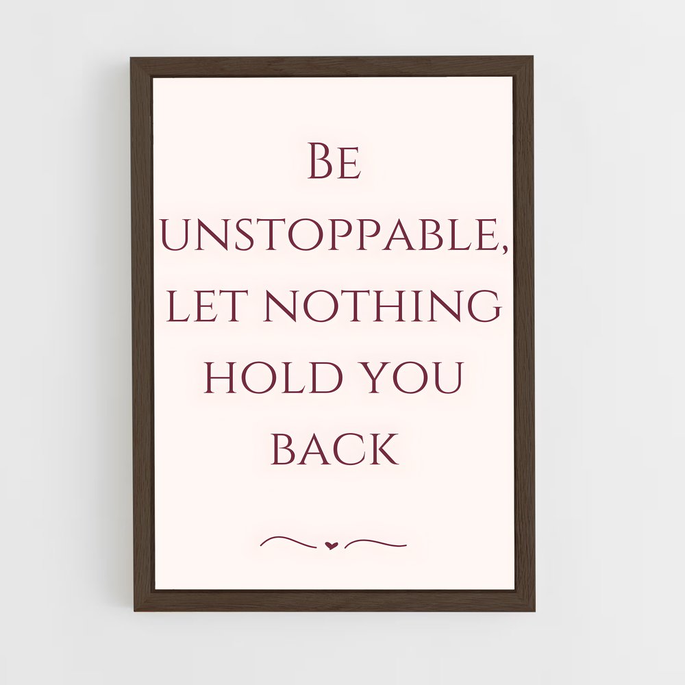 ap-be unstoppable-8 cadre Bois foncé