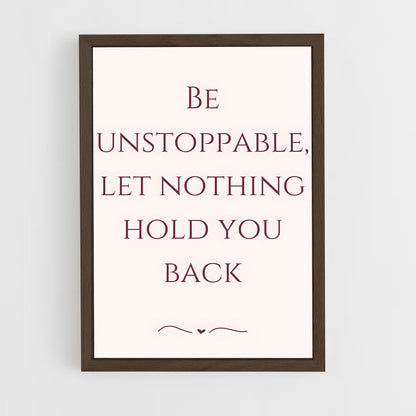 ap-be unstoppable-8 cadre Bois foncé