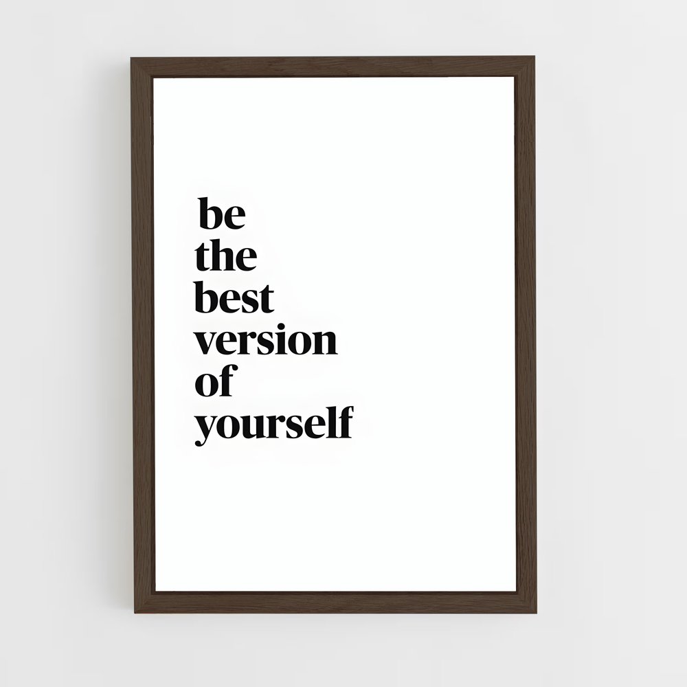 ap-be yourself-6 cadre Bois foncé