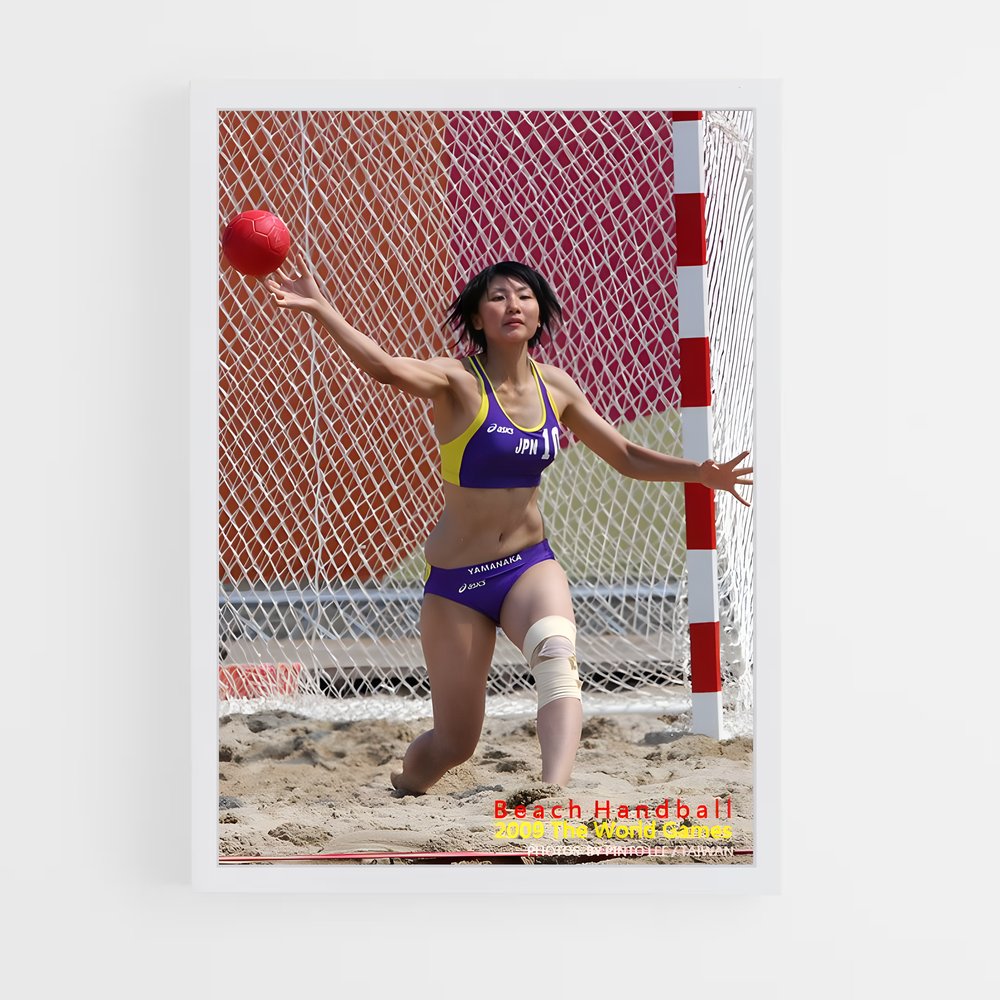 ap-beach handball-5 cadre Blanc