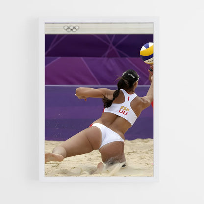 ap-beach volleyball-3 cadre Blanc
