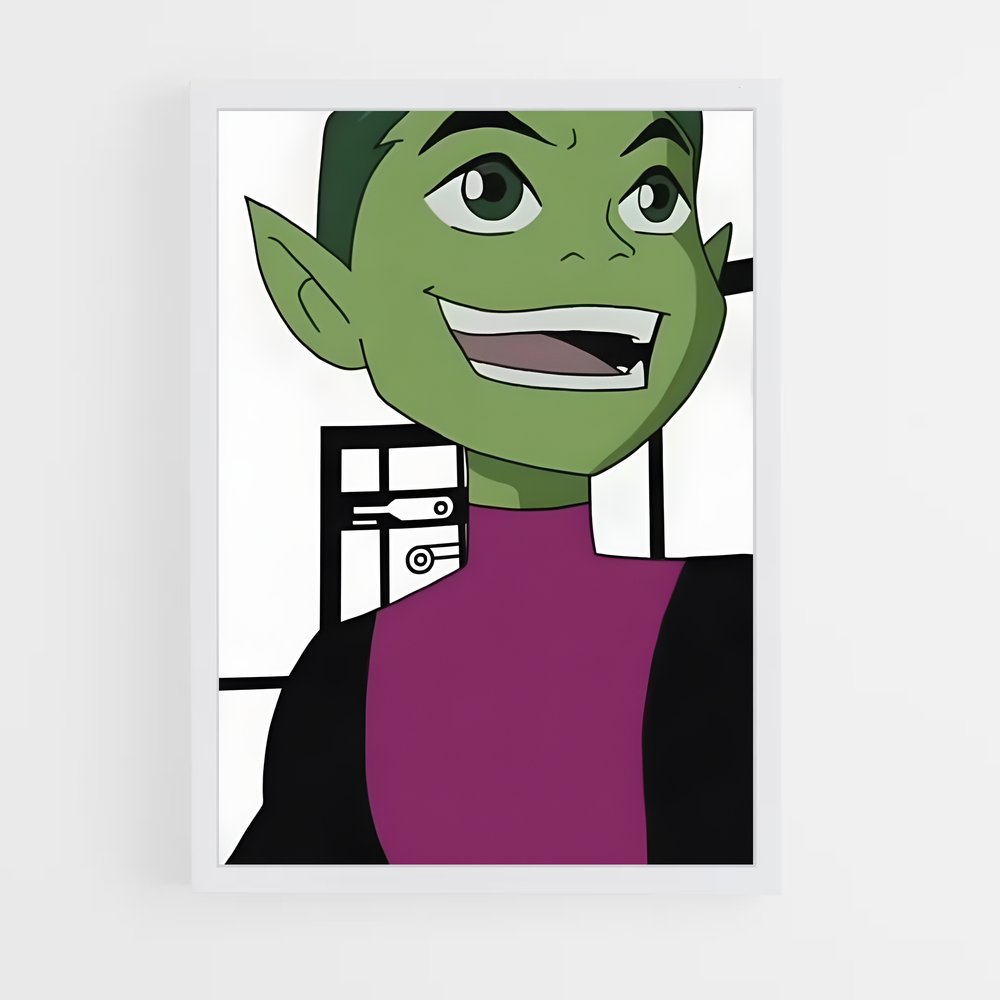 ap-beast boy-1 cadre Blanc