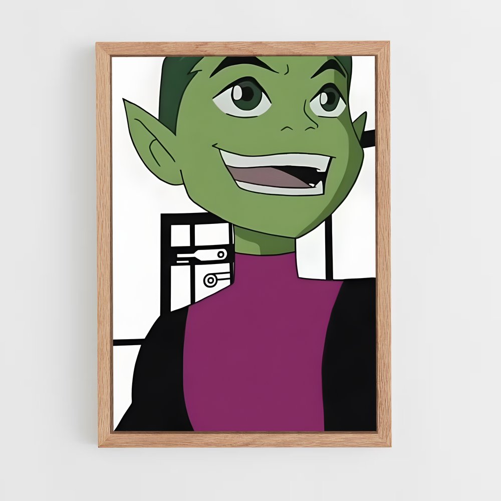 ap-beast boy-1 cadre Bois clair