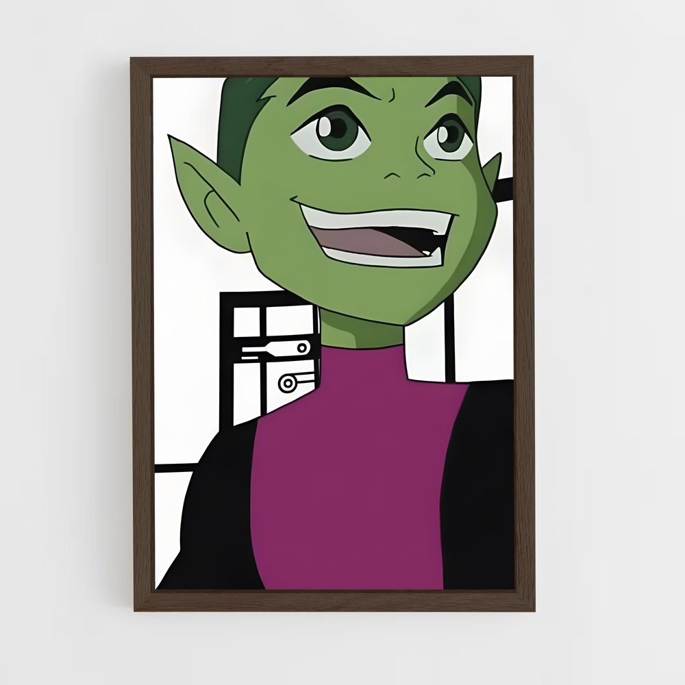 ap-beast boy-1 cadre Bois foncé