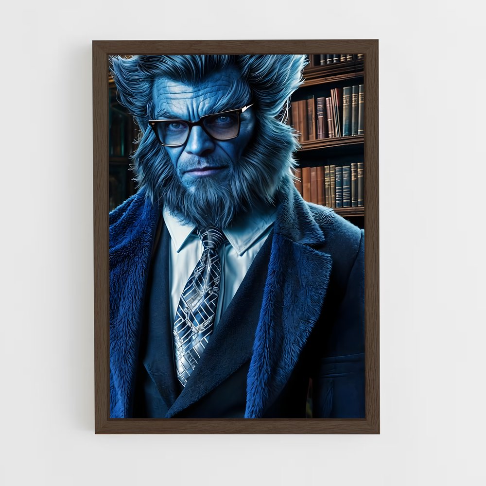 ap-beast x-men-1 cadre Bois foncé