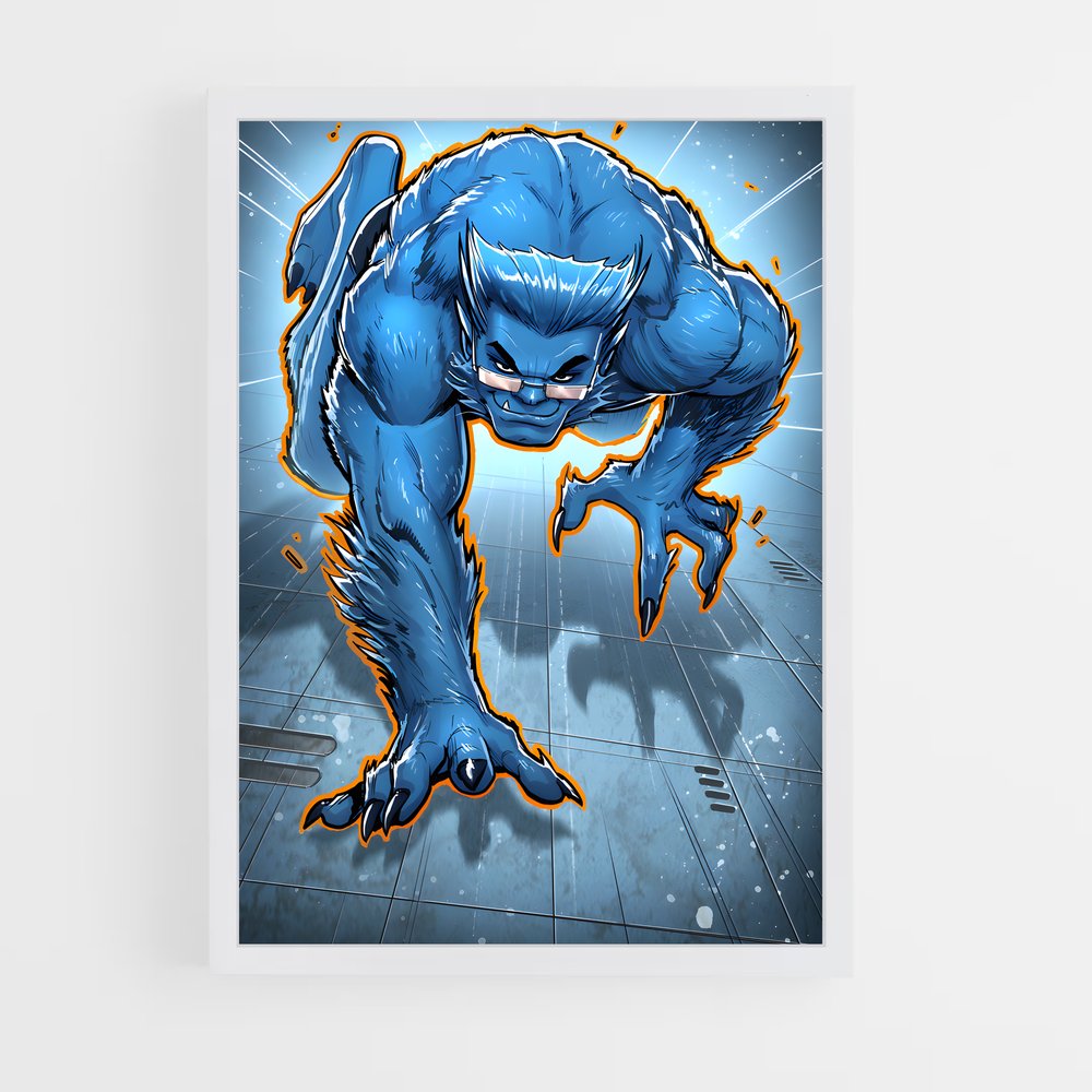 ap-beast x-men-3 cadre Blanc