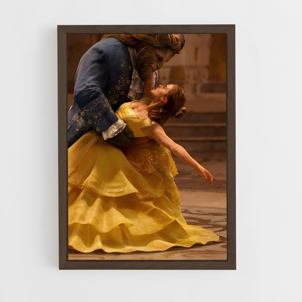 ap-beauty and the beast-8 cadre Bois foncé