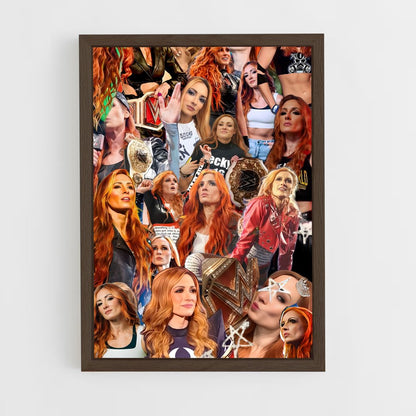 ap-becky lynch-3 cadre Bois foncé