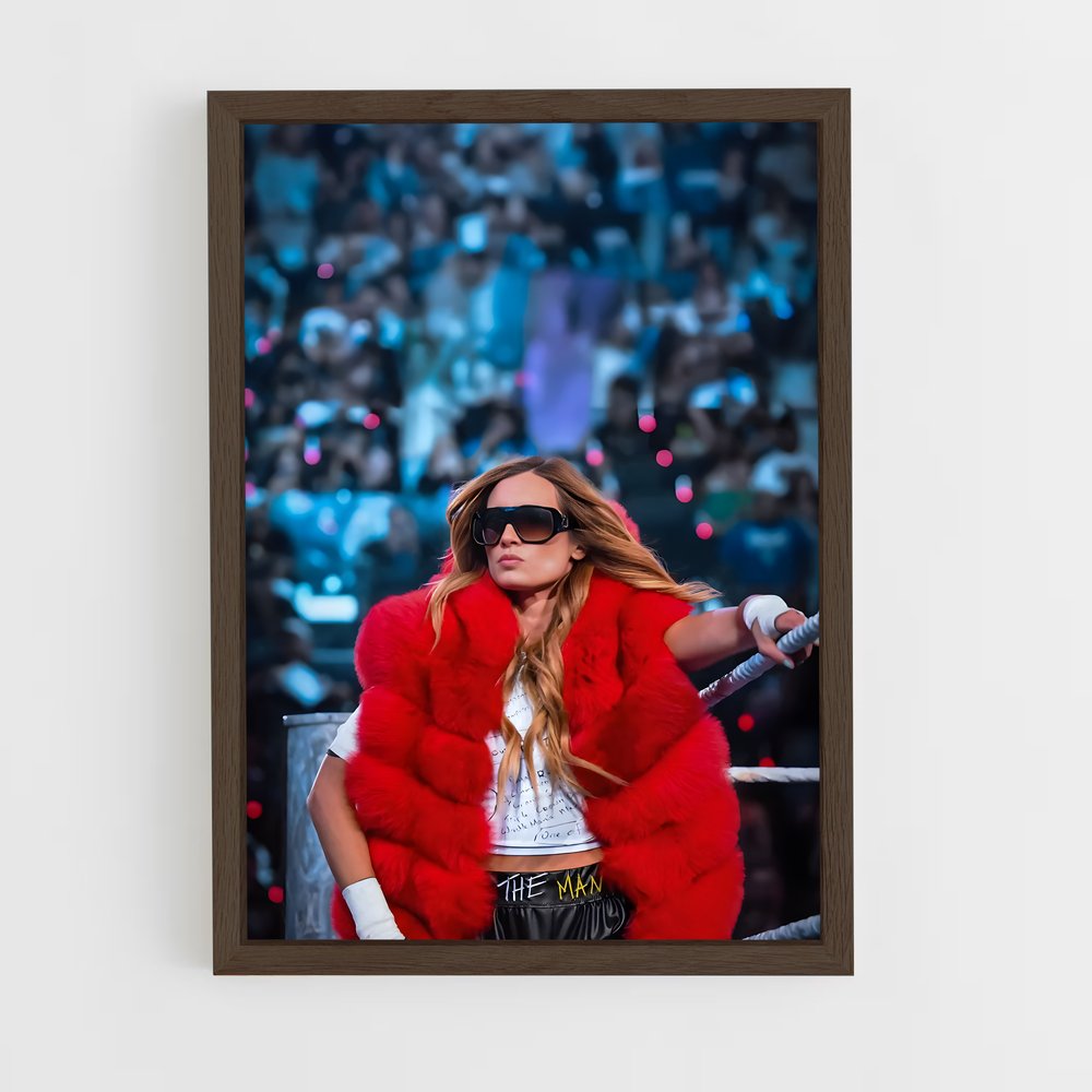 ap-becky lynch-5 cadre Bois foncé
