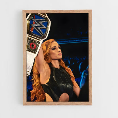 ap-becky lynch-8 cadre Bois clair