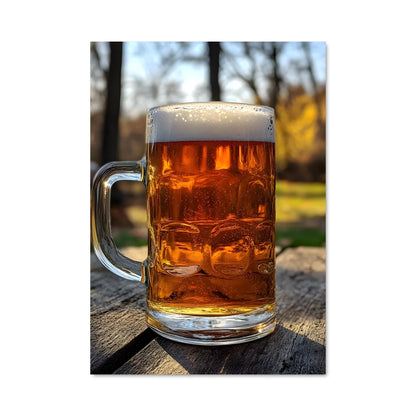 Poster Une Bière à la Main