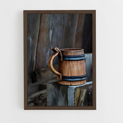 ap-beer mug-1 cadre Bois foncé