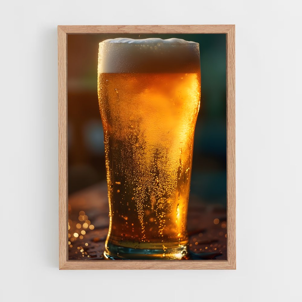 ap-beer pint-1 cadre Bois clair