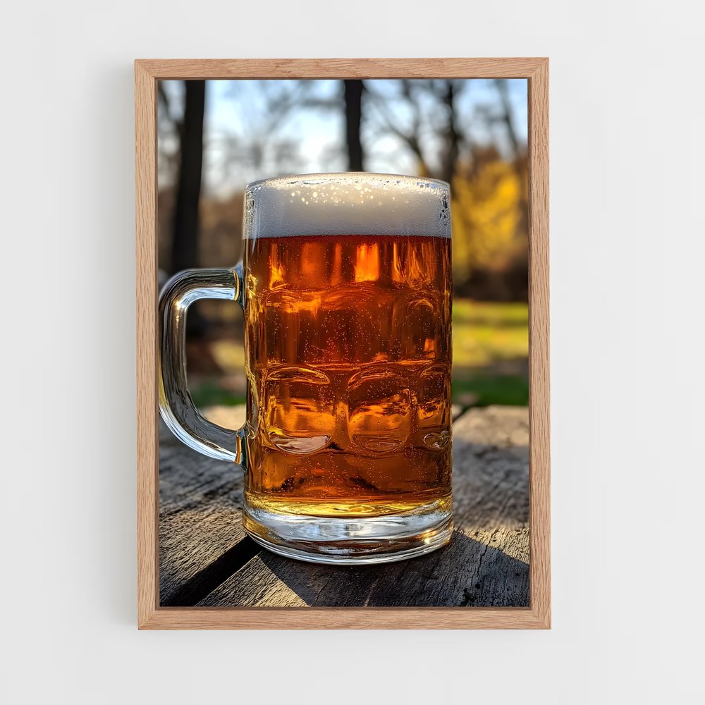 ap-beer pint-5 cadre Bois clair