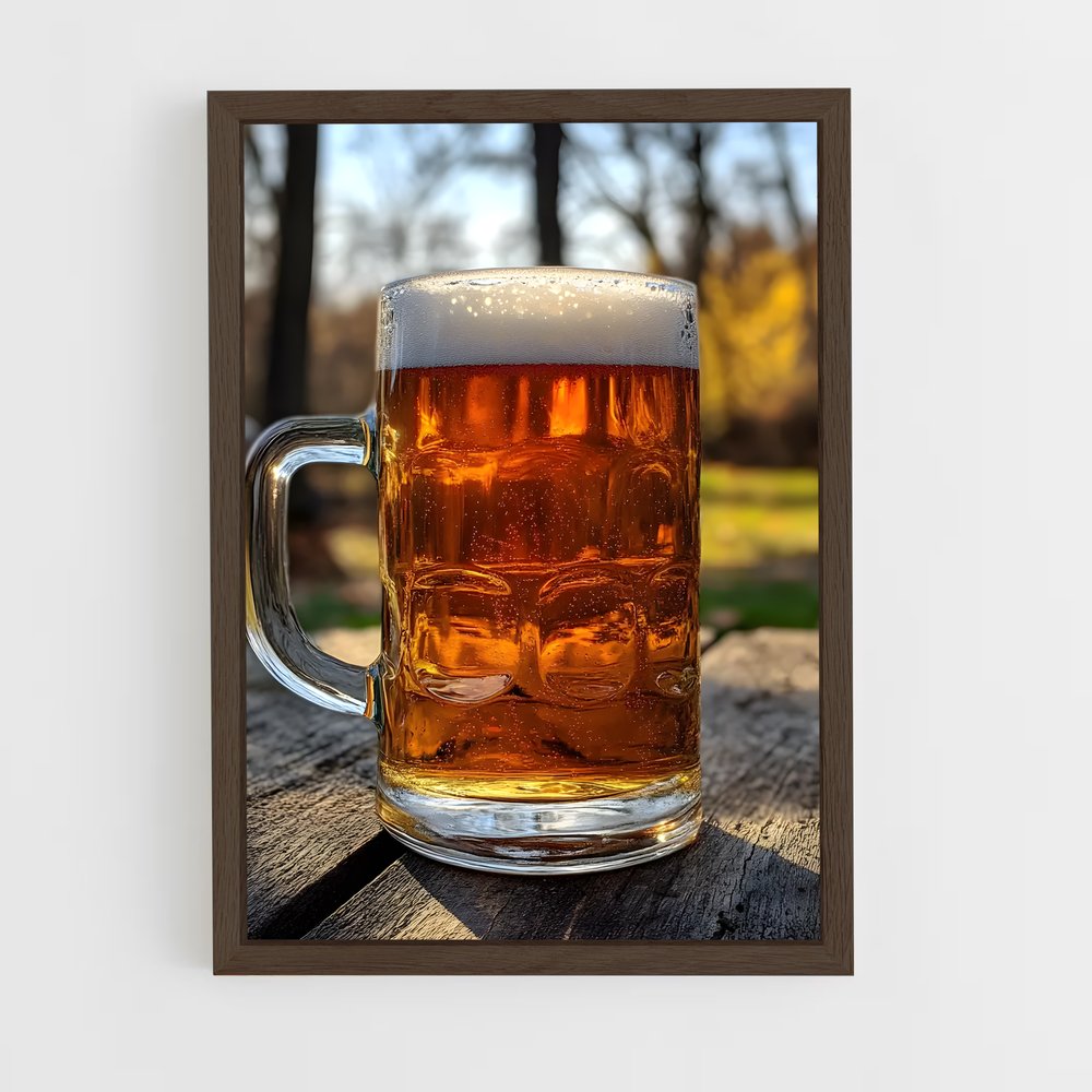 ap-beer pint-5 cadre Bois foncé