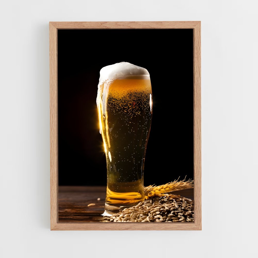 ap-beer pint-6 cadre Bois clair