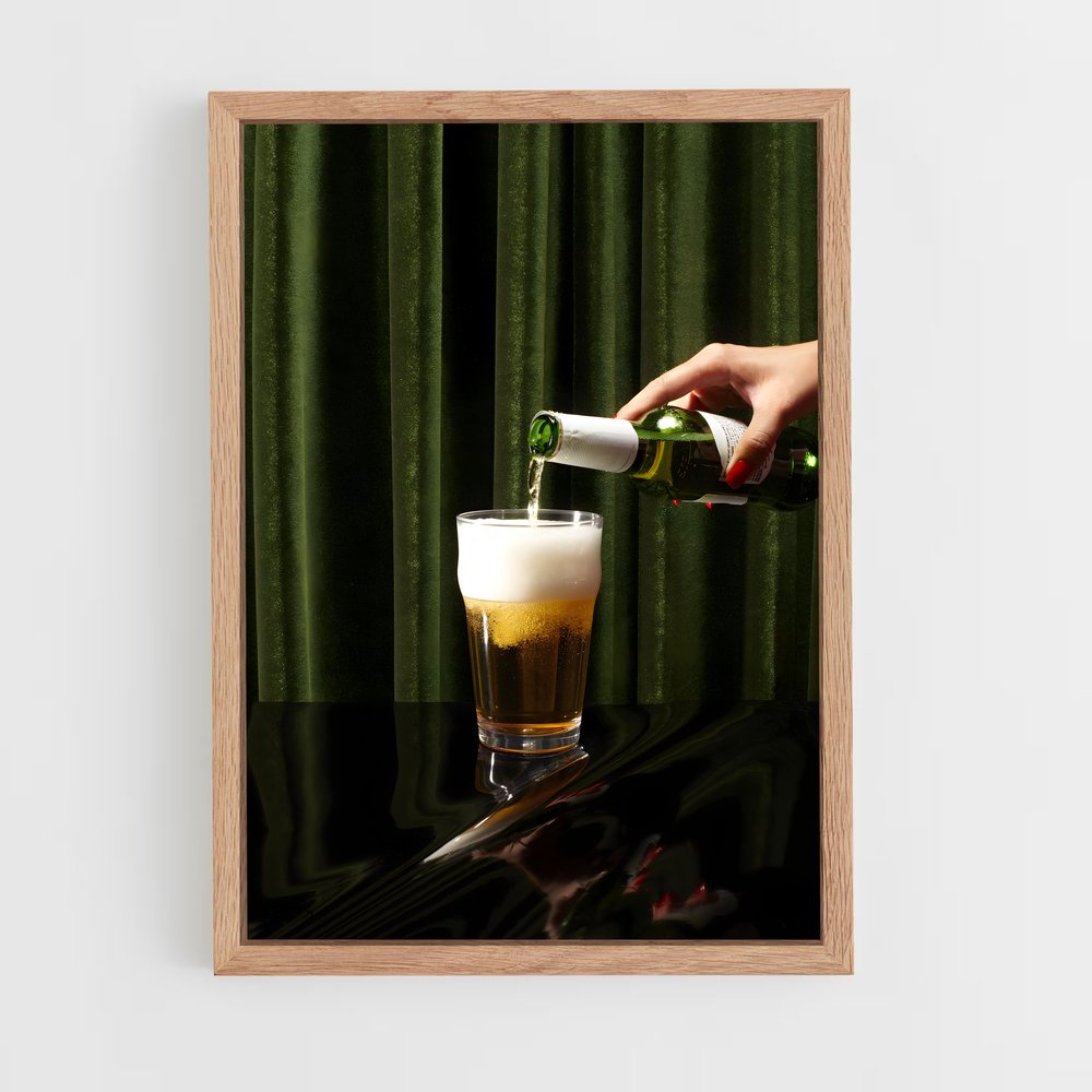 ap-beer pint-9 cadre Bois clair