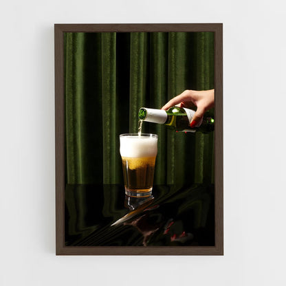 ap-beer pint-9 cadre Bois foncé