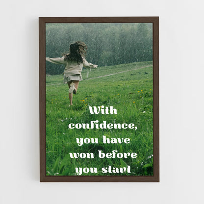 ap-believe in yourself-8 cadre Bois foncé
