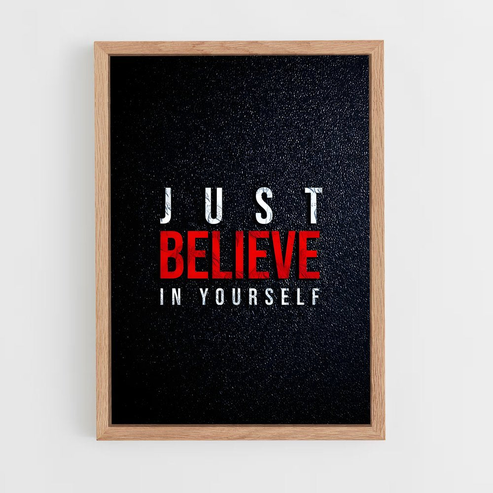 ap-believe in yourself-9 cadre Bois clair