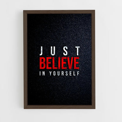 ap-believe in yourself-9 cadre Bois foncé