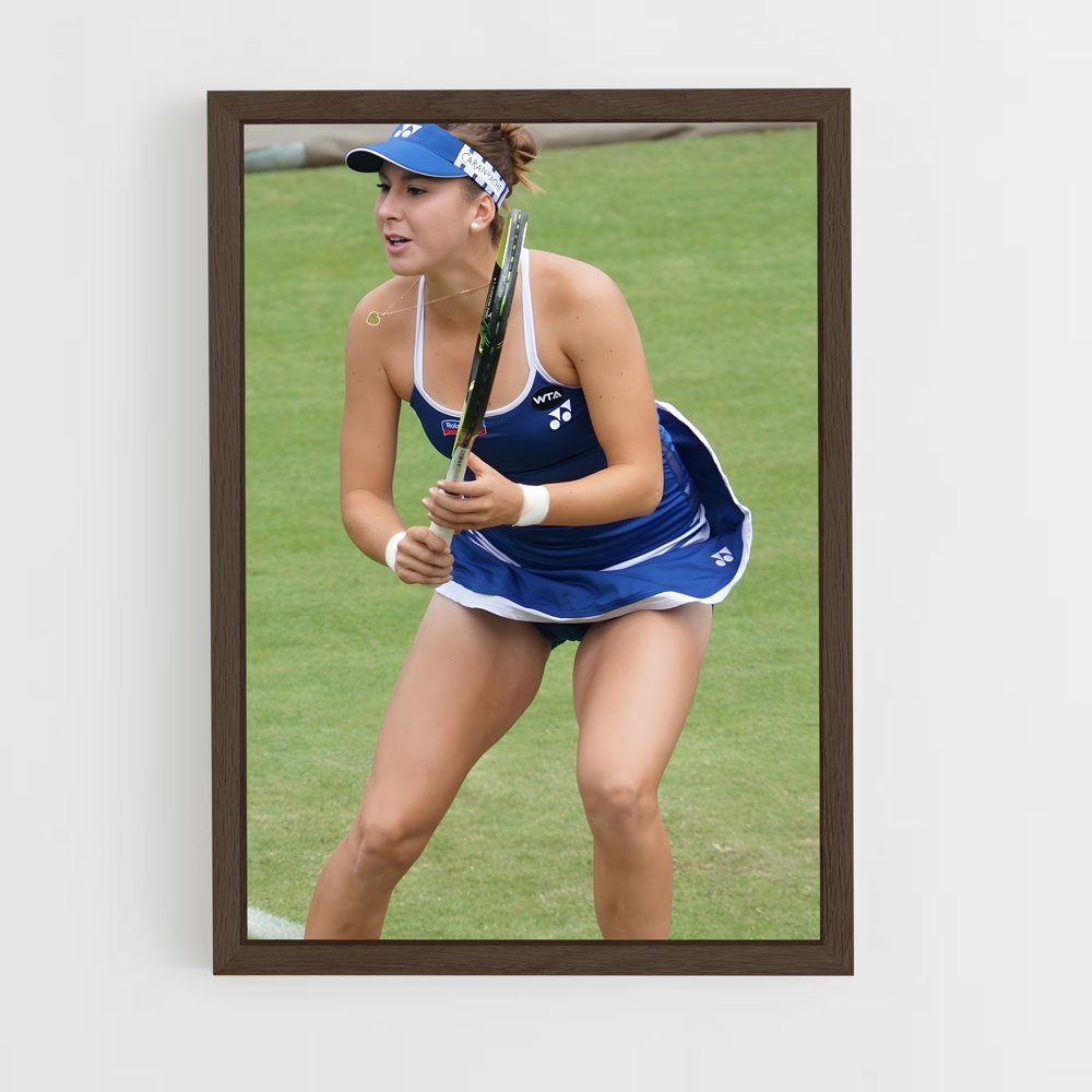 ap-belinda bencic-6 cadre Bois foncé