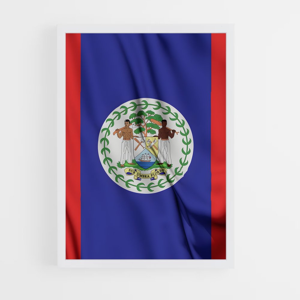 ap-belize flag-1 cadre Blanc
