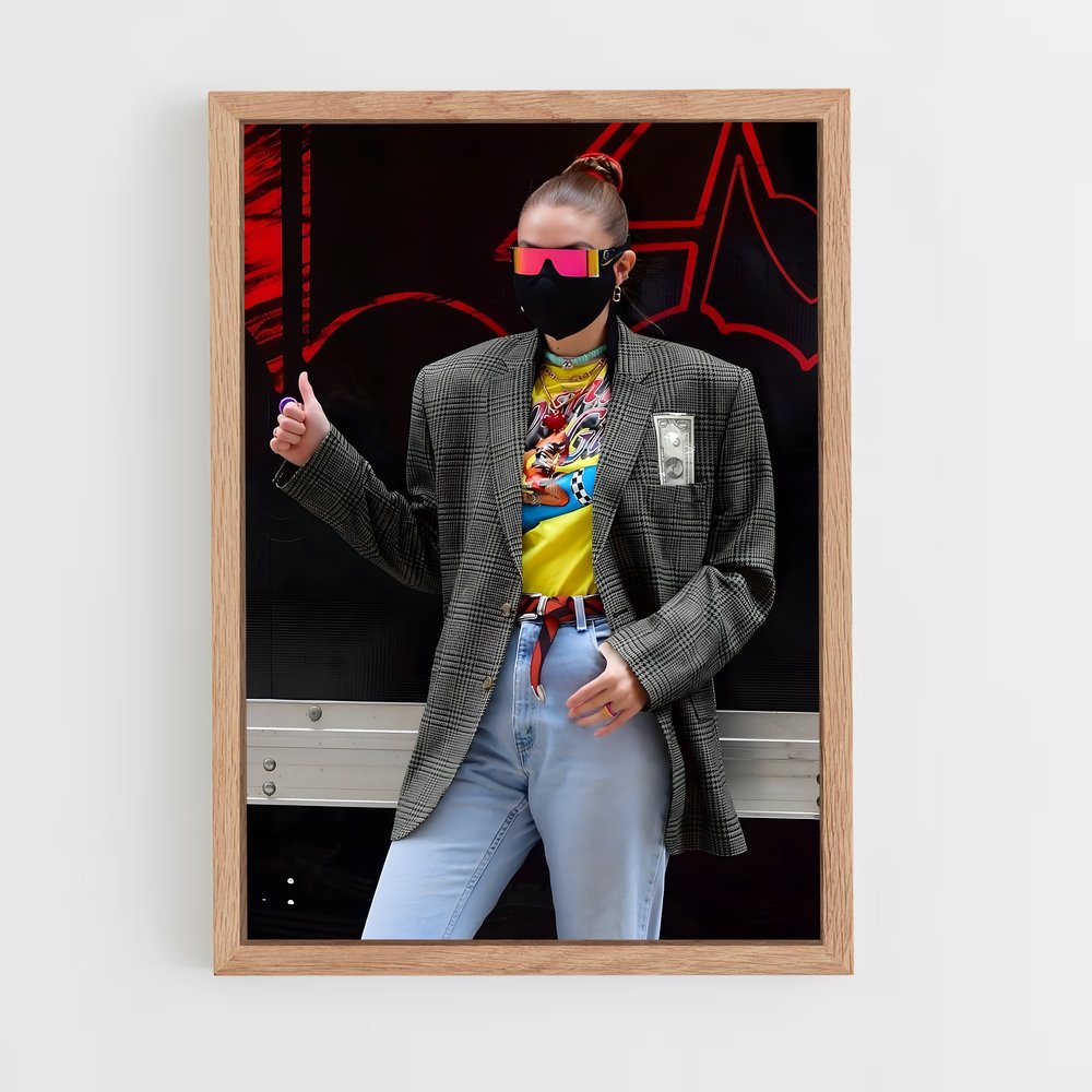 ap-bella hadid-7 cadre Bois clair