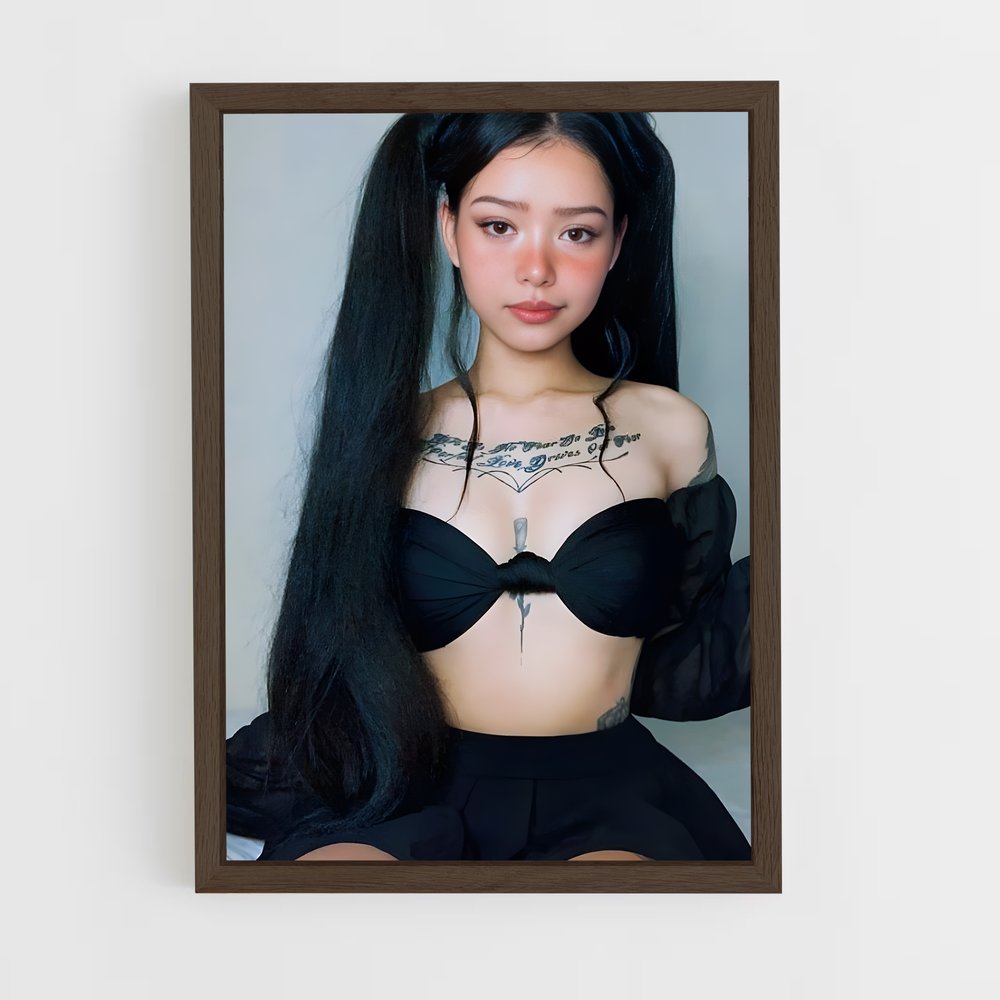 ap-bella poarch-17 cadre Bois foncé