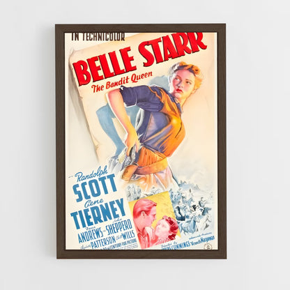 ap-belle starr-5 cadre Bois foncé