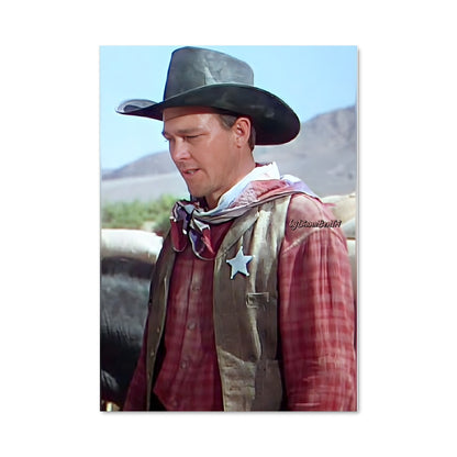 Poster Cowboy à la Ferme