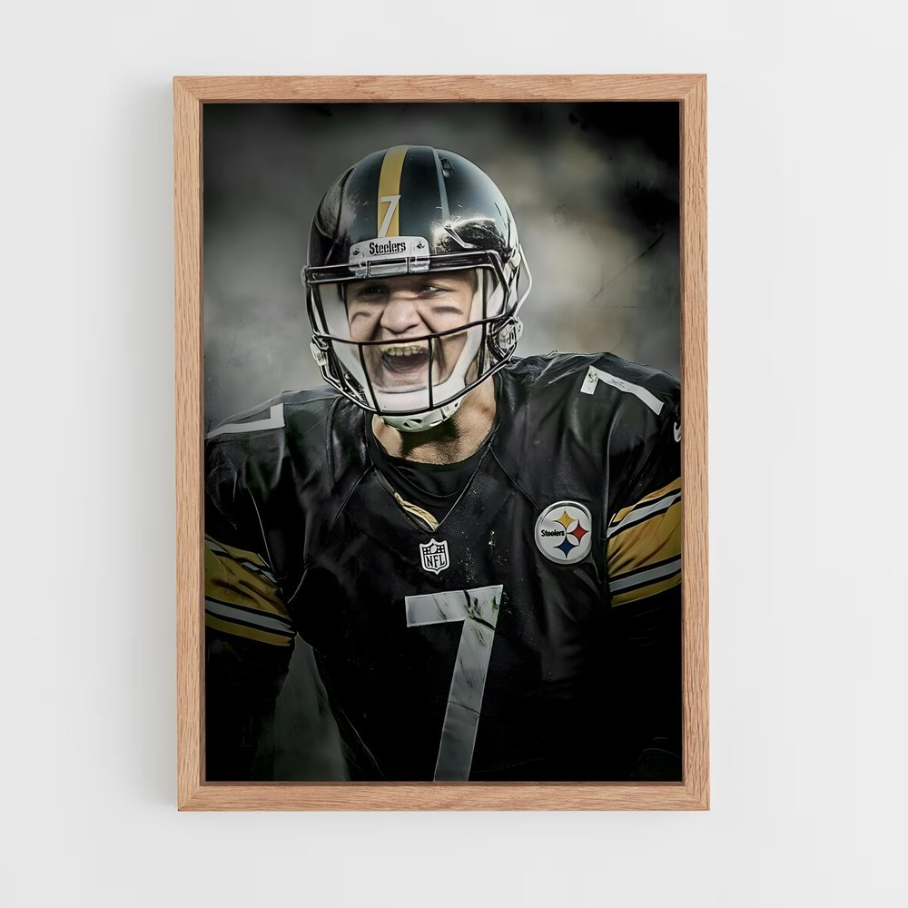 ap-ben roethlisberger-4 cadre Bois clair