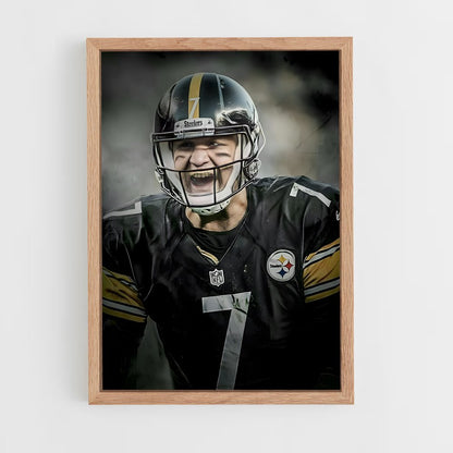 ap-ben roethlisberger-4 cadre Bois clair